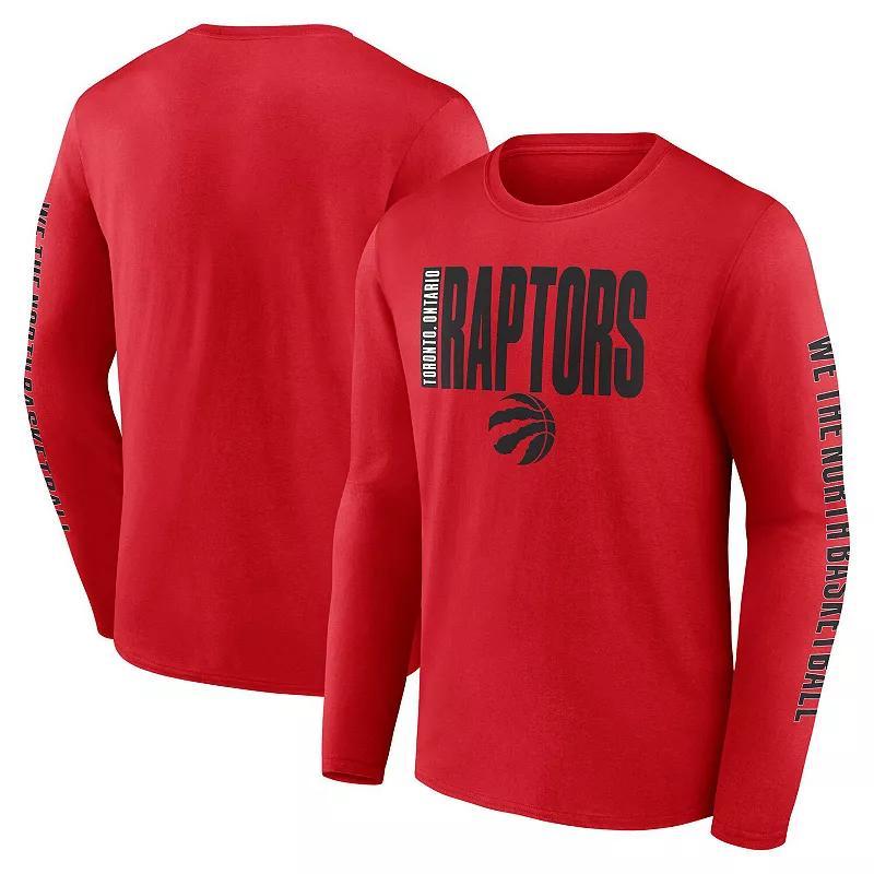 Mens Red Toronto Raptors Vision Long Sleeve T-Shirt Product Image