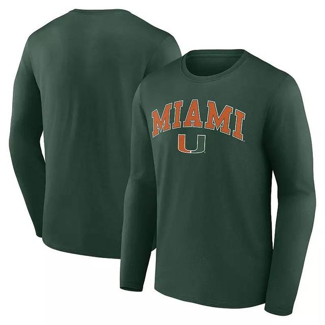 Mens Fanatics Branded Miami Hurricanes Campus Long Sleeve T-Shirt Product Image