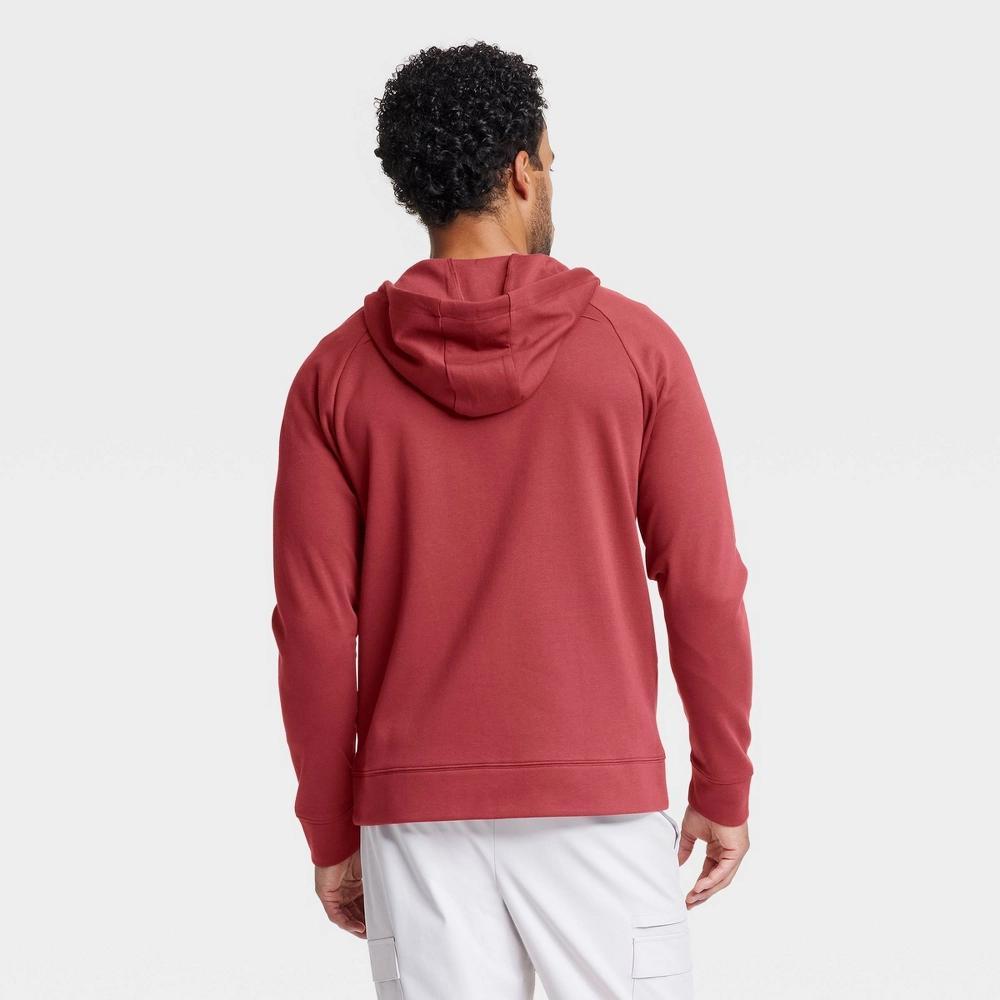 Men's Ponte Full-Zip Hoodie - All In Motion™ Dark Red M Product Image