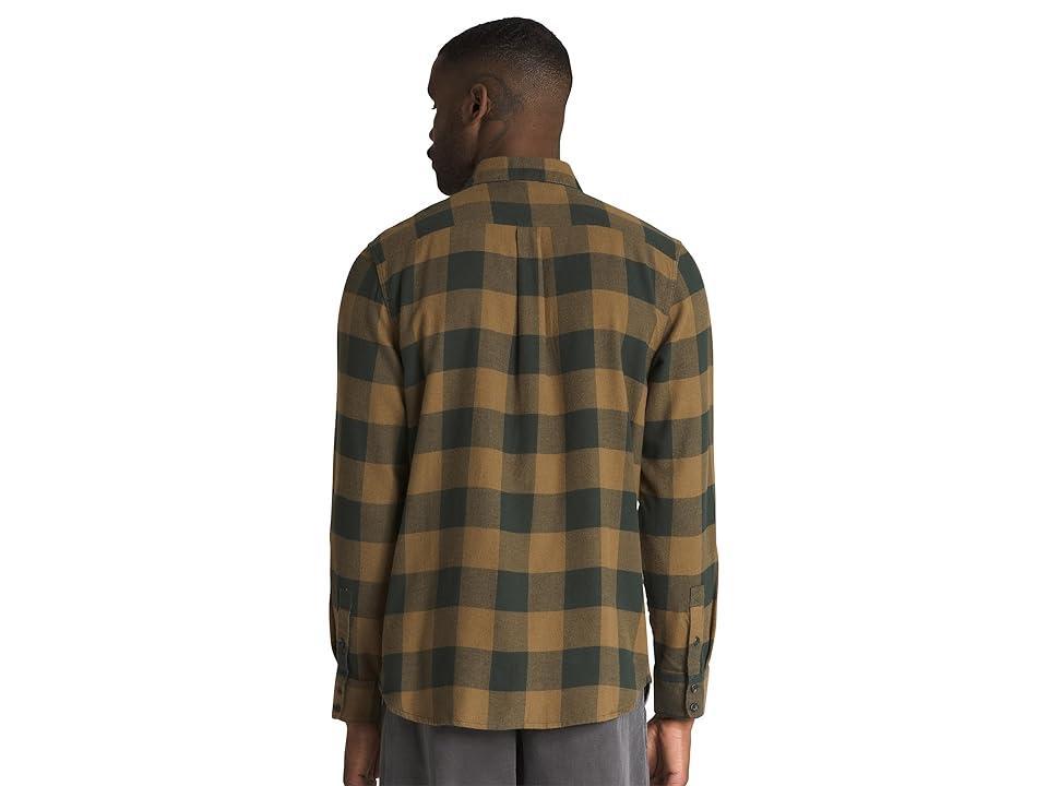 Vans Aliso Plaid Shirt (Deep Forest/Kangaroo) Men's Clothing Product Image