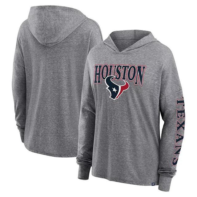 Womens Fanatics Branded Heather Gray Houston Texans Classic Outline Pullover Hoodie Product Image