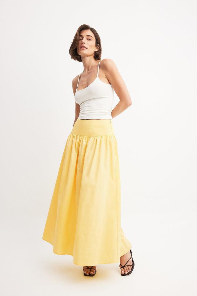 Gathered Maxi Cotton Skirt Product Image