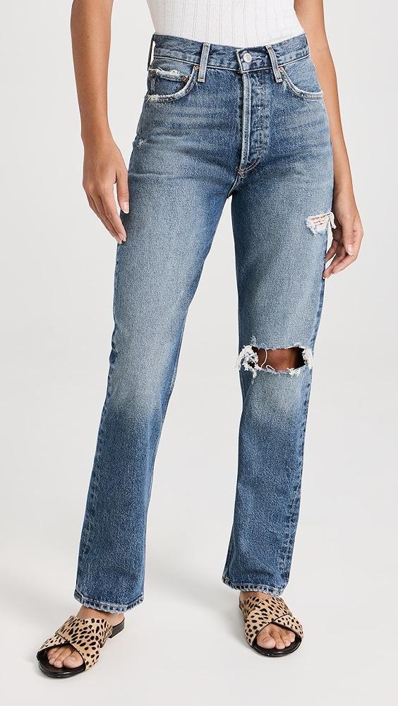 AGOLDE 90's Pinch Waist High Rise Straight Jeans | Shopbop Product Image