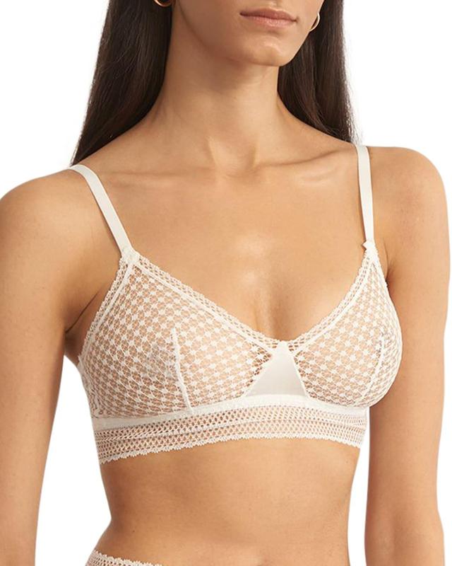 Womens Bella Lace Longline Triangle Bra Product Image