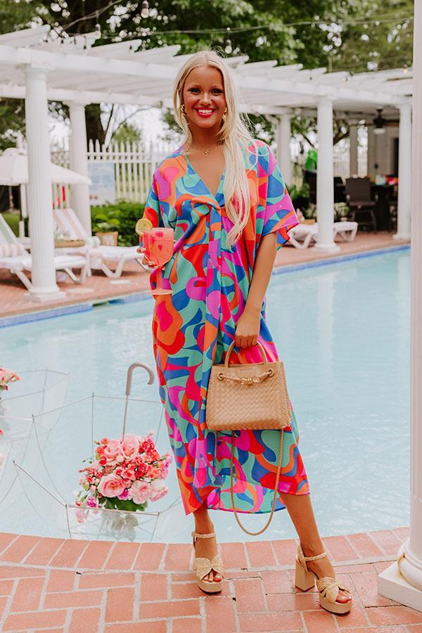 Beachy Days Caftan Midi in Ocean Wave Product Image