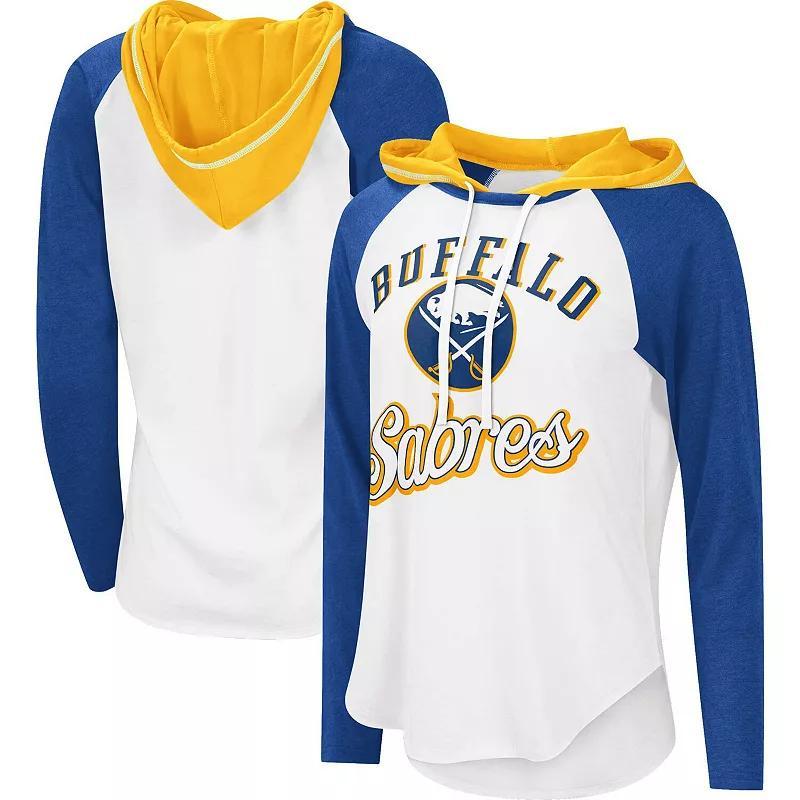 Womens G-III Sports by Carl Banks /Royal Buffalo Sabres MVP Raglan Lightweight Hooded T-Shirt Product Image