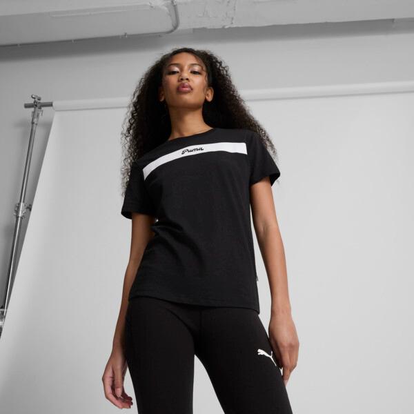 PUMA Upfront Line Logo Women's T-Shirt Product Image