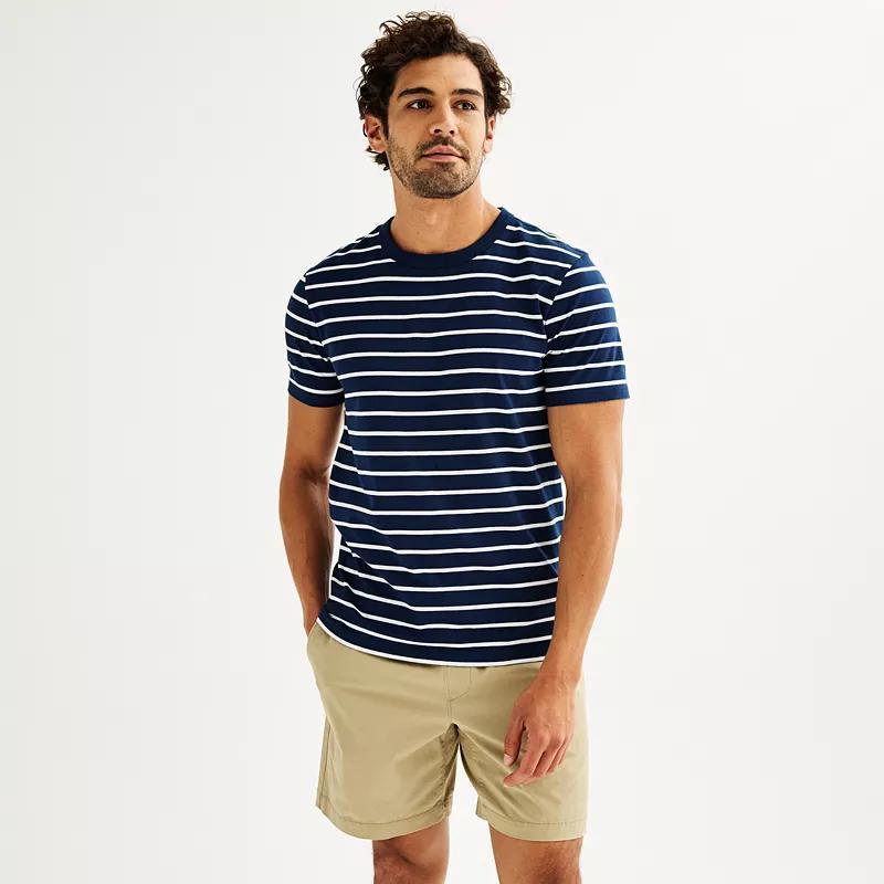 Mens Sonoma Goods For Life Essential Striped Tee Anchor Blue Product Image