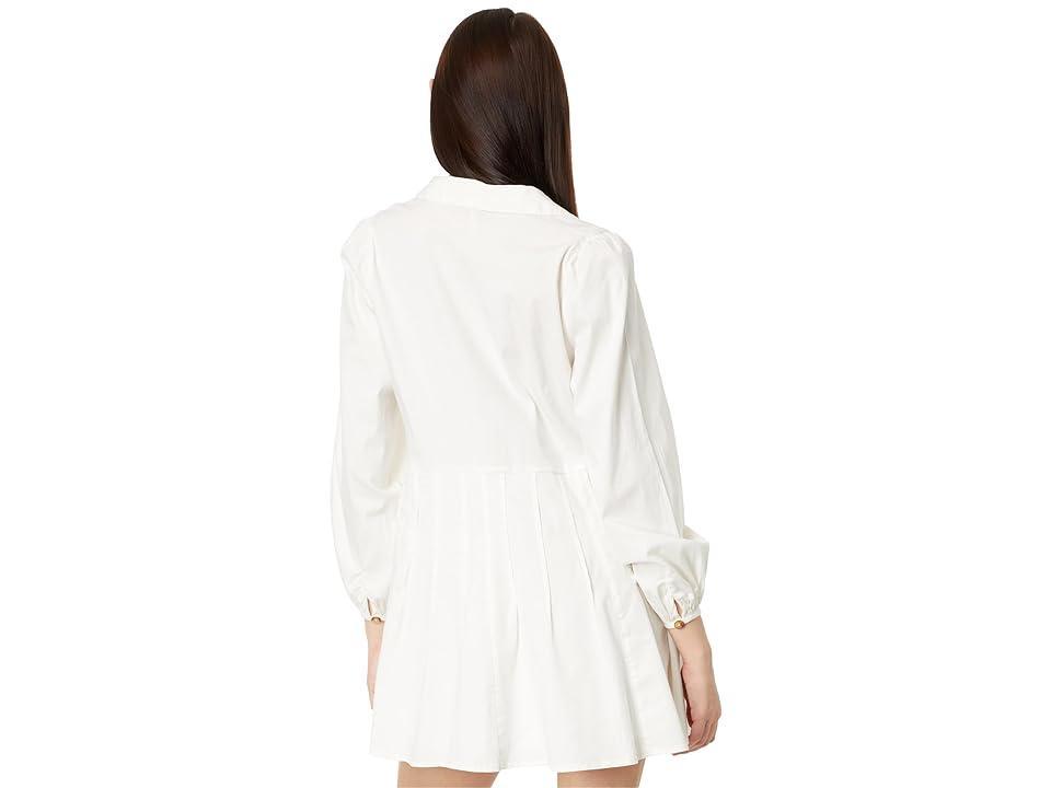 Free People Marvelous Mia Long Sleeve Stretch Cotton Mini Shirtdress Product Image