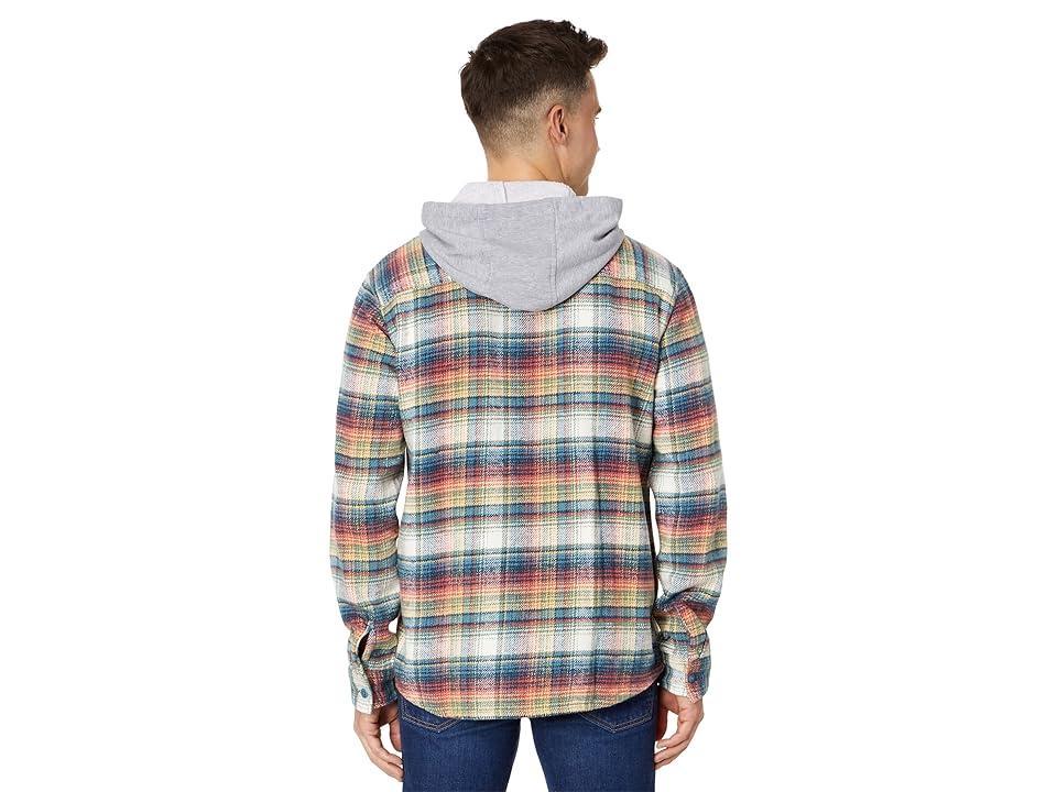 Quiksilver Briggs Hooded Flannel (Mineral Red Briggs Flannel) Men's Clothing Product Image