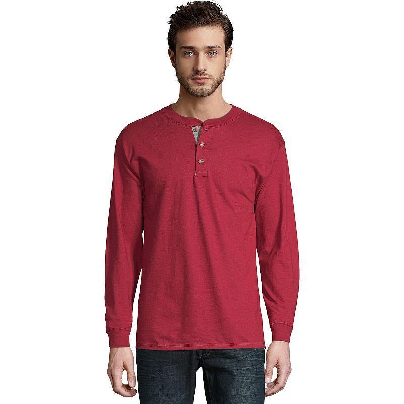 Mens Hanes Beefy Heavyweight Henley Product Image