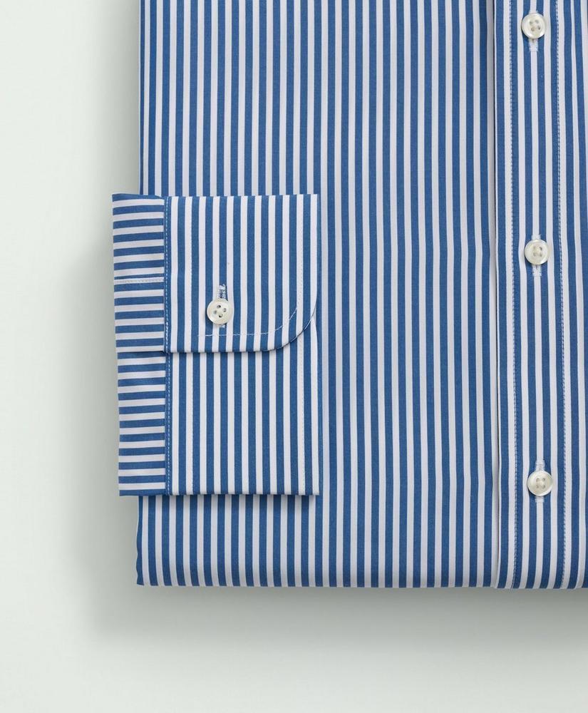 Supima® Cotton Poplin Polo Button-Down Collar, Striped Dress Shirt Product Image