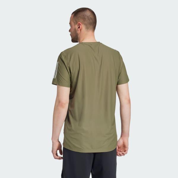 adidas Own the Run Tee Olive Strata 3XL Mens Product Image