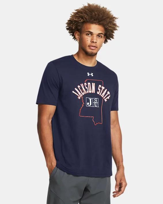 Men's UA Performance Cotton Collegiate Short Sleeve Product Image