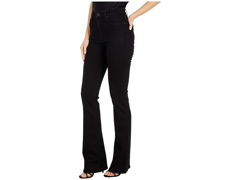 Hudson Jeans Barbara High-Waisted Bootcut Black) Women's Jeans Product Image