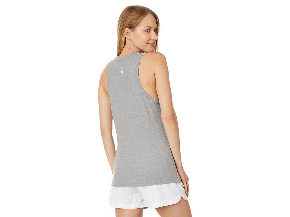 Smartwool Morning View Graphic Tank (Light Heather) Women's Clothing Product Image