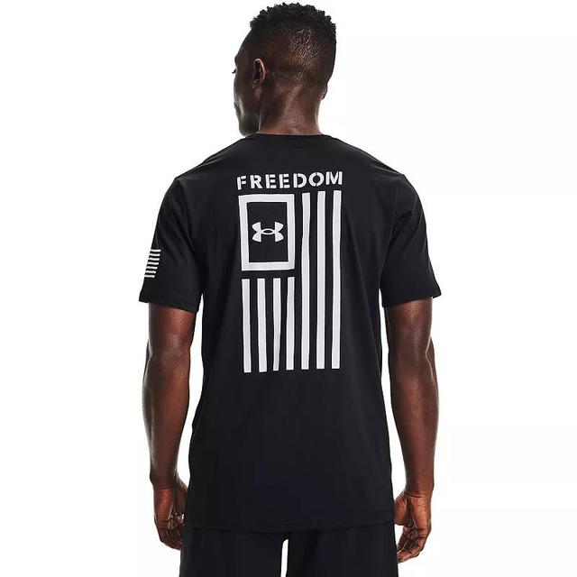 Big & Tall Under Armour Freedom Flag Tee, Mens Black Product Image