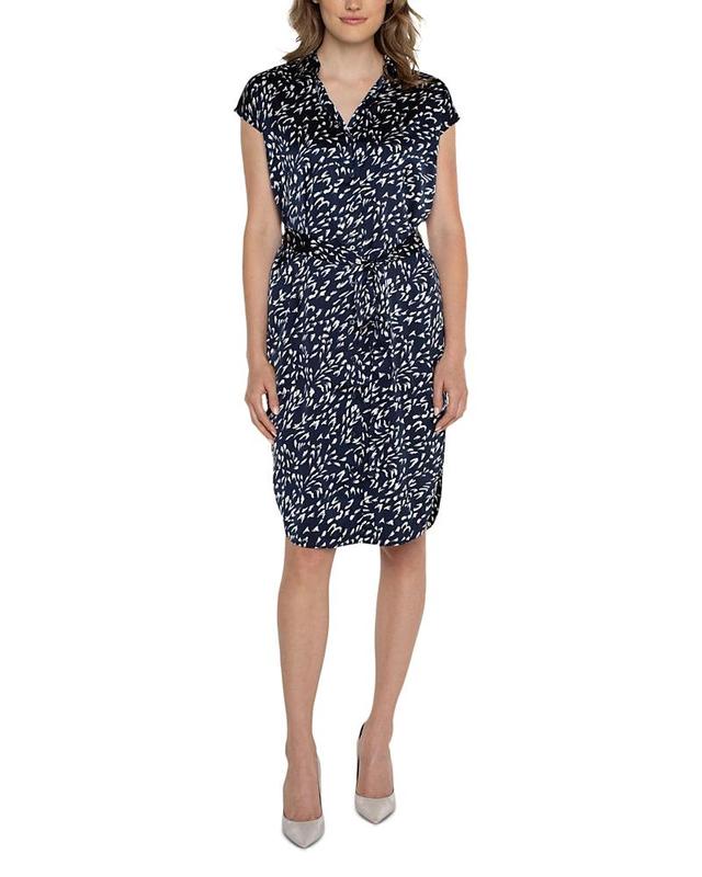 Liverpool Los Angeles Print Tie Waist Shirtdress Product Image