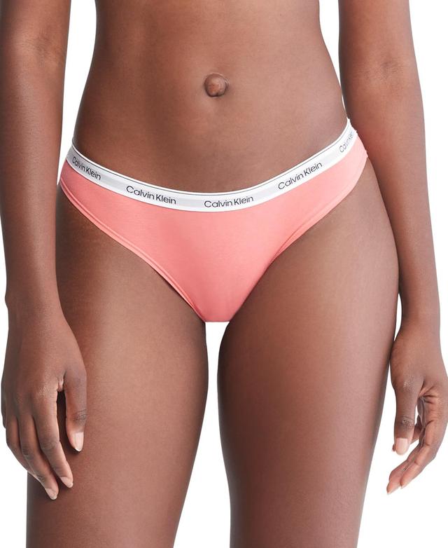 Calvin Klein Womens Modern Logo Bikini - Pink - XS Product Image