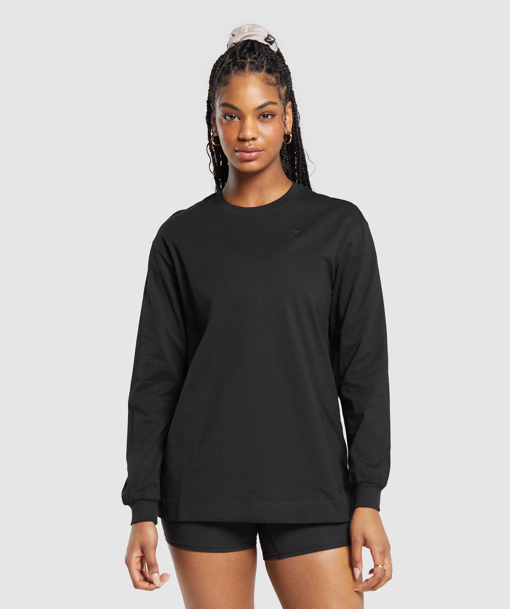 Cotton Oversized Long Sleeve Top product image