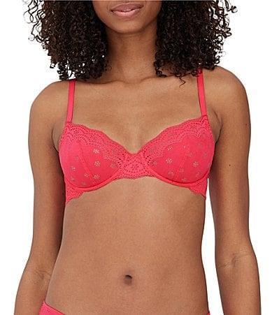 Skarlett Blue Smitten Underwire Eyelet Lace Demi Bra Product Image