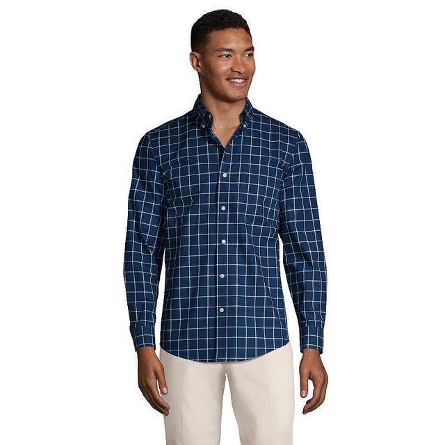 Lands End Mens Traditional Fit No Iron Twill Shirt Product Image