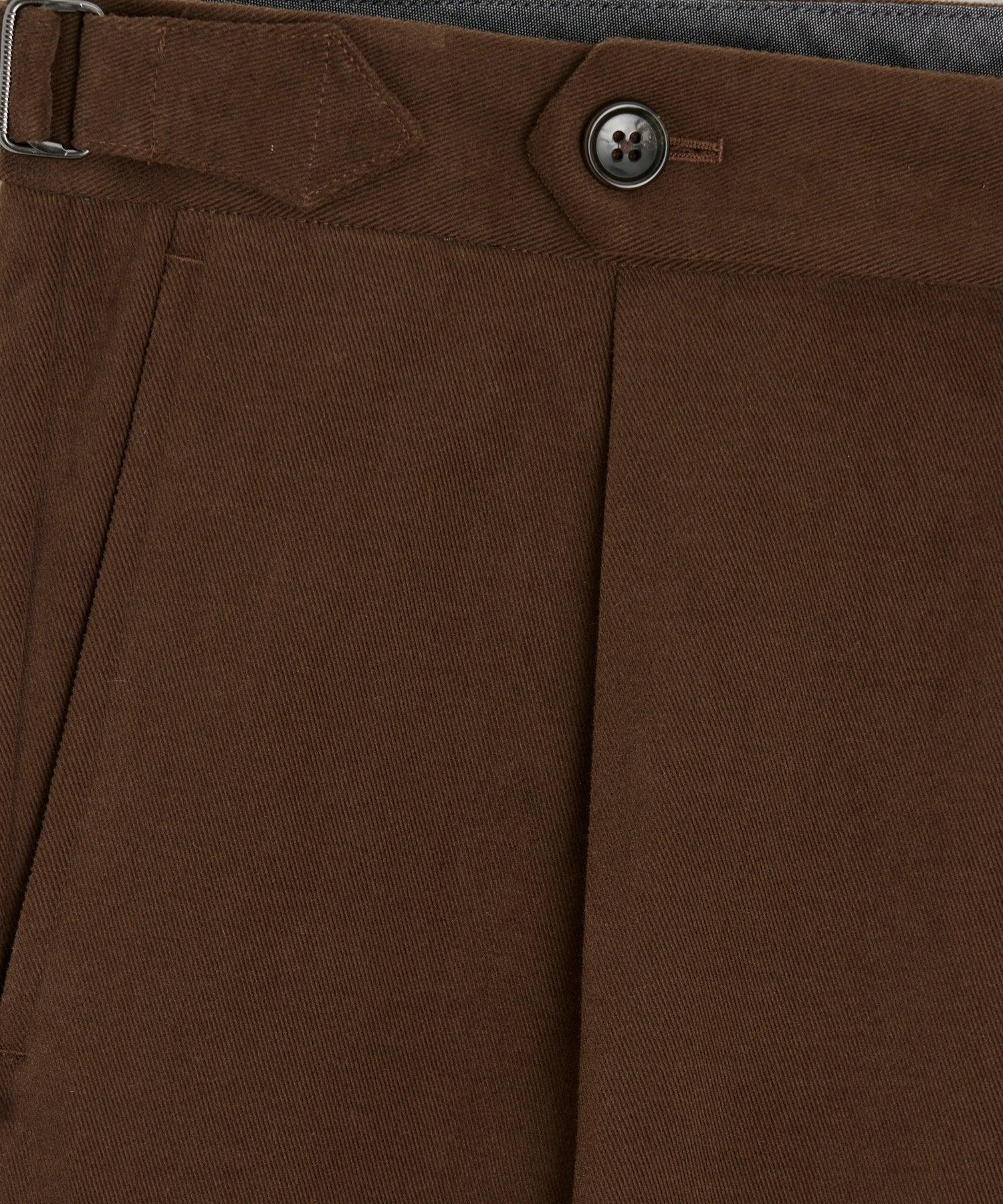 Italian Brushed Cotton Side Tab Trouser Product Image