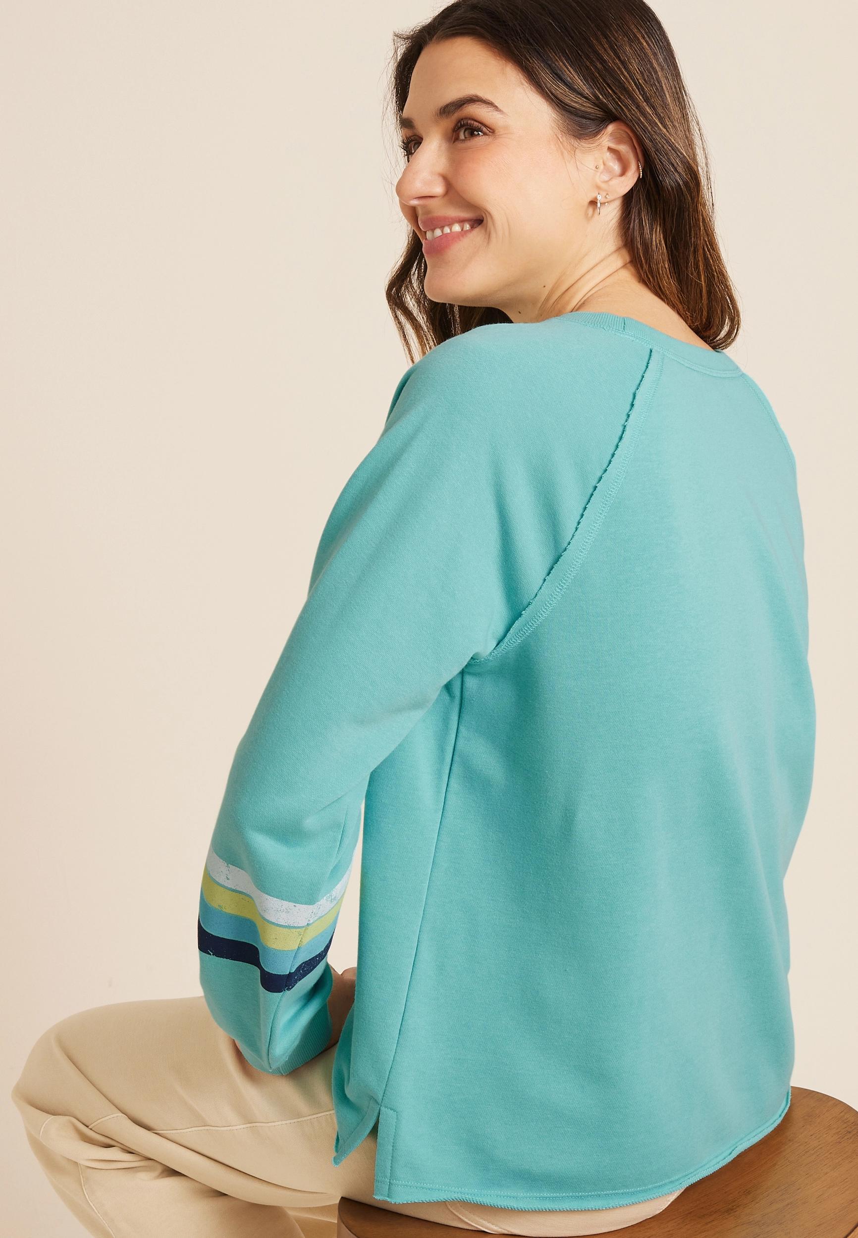 Embroidered  Scenic Relaxed Fit Sweatshirt Product Image