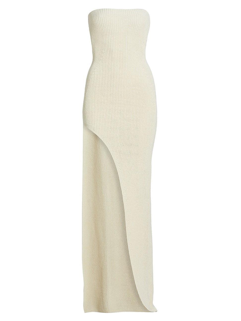 Womens Baika Rib-Knit Strapless Column Gown Product Image