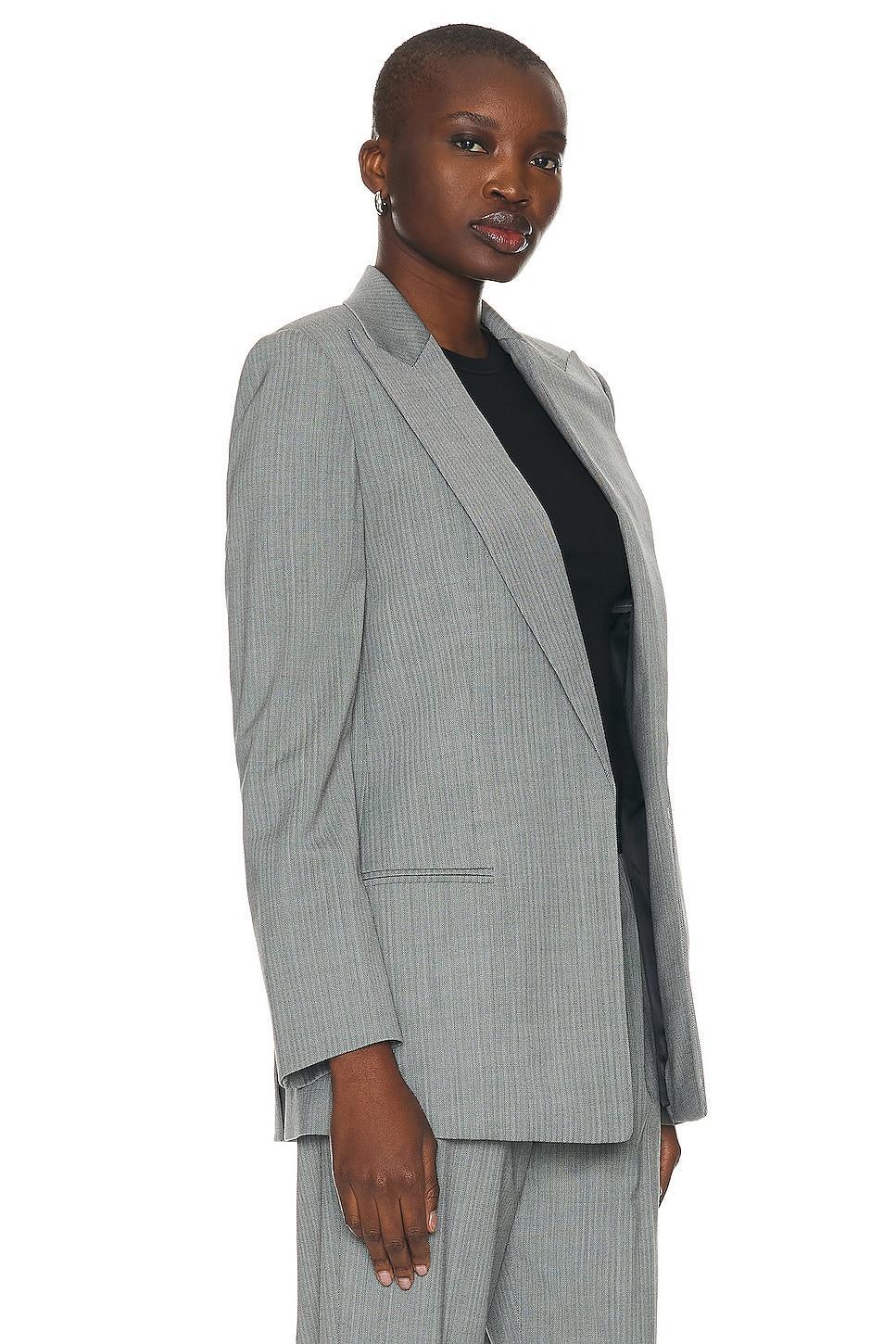 Helmut Lang Peak Lapel Blazer Grey. (also in 8). Product Image