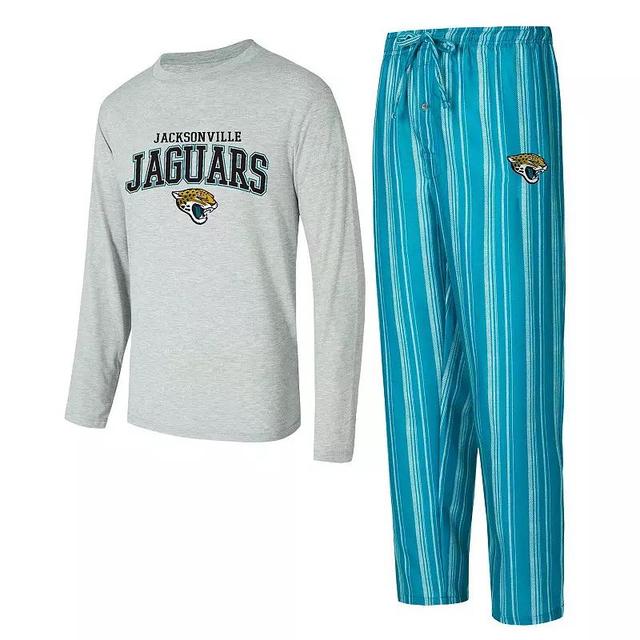 Mens Concepts Sport Jacksonville Jaguars Petition Long Sleeve T-Shirt & Pants Sleep Set Product Image