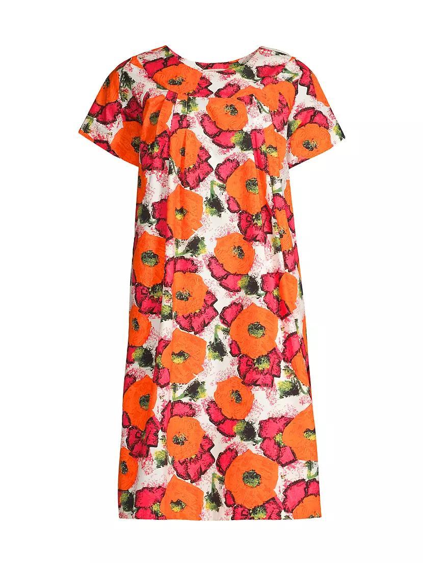 Floral Cotton Poplin Minidress Product Image