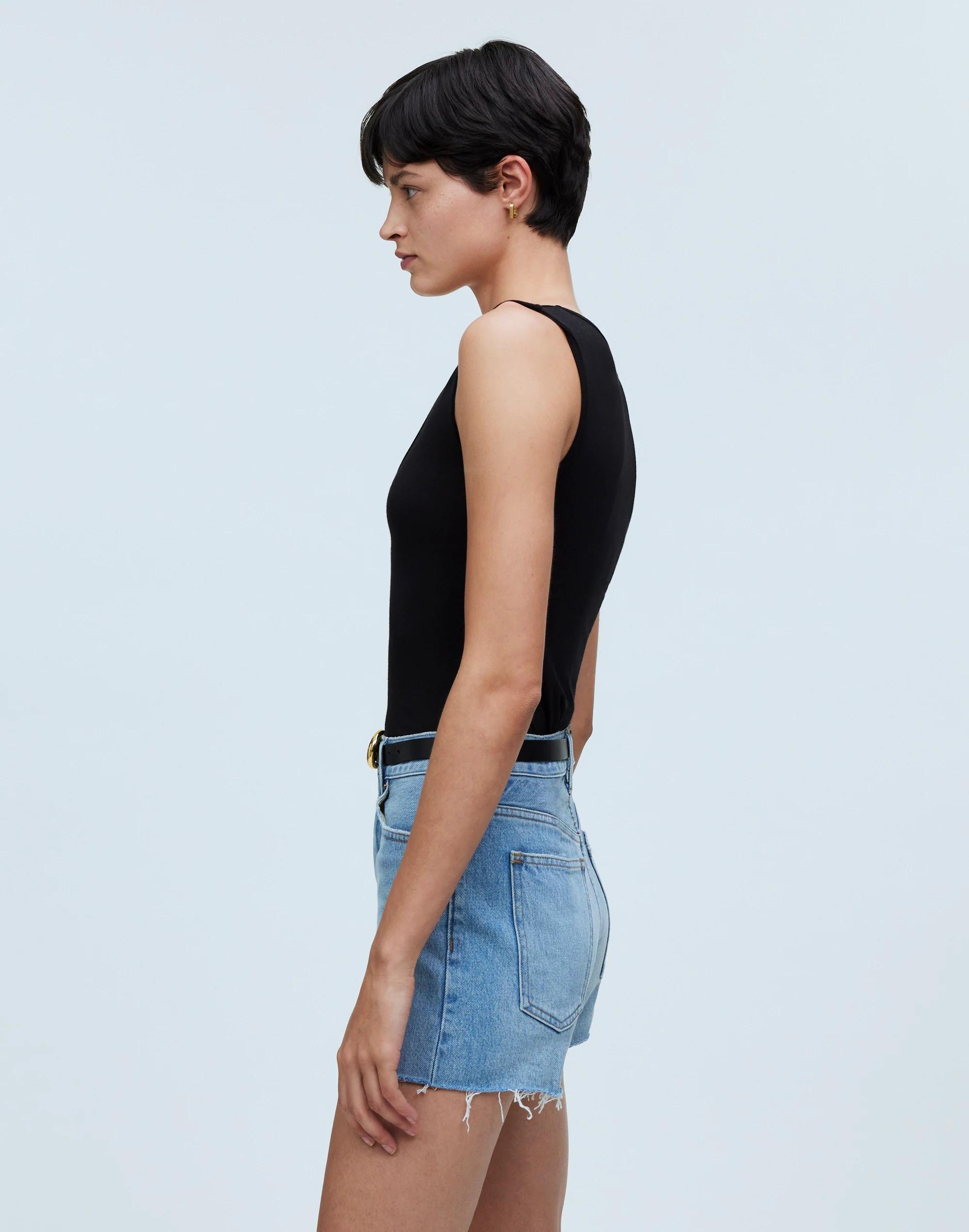 Relaxed Denim Shorts in Lytle Wash: Raw-Hem Edition product image