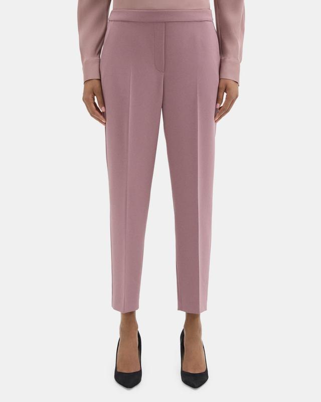 Cropped Slim Pull-On Pant in Crepe Product Image