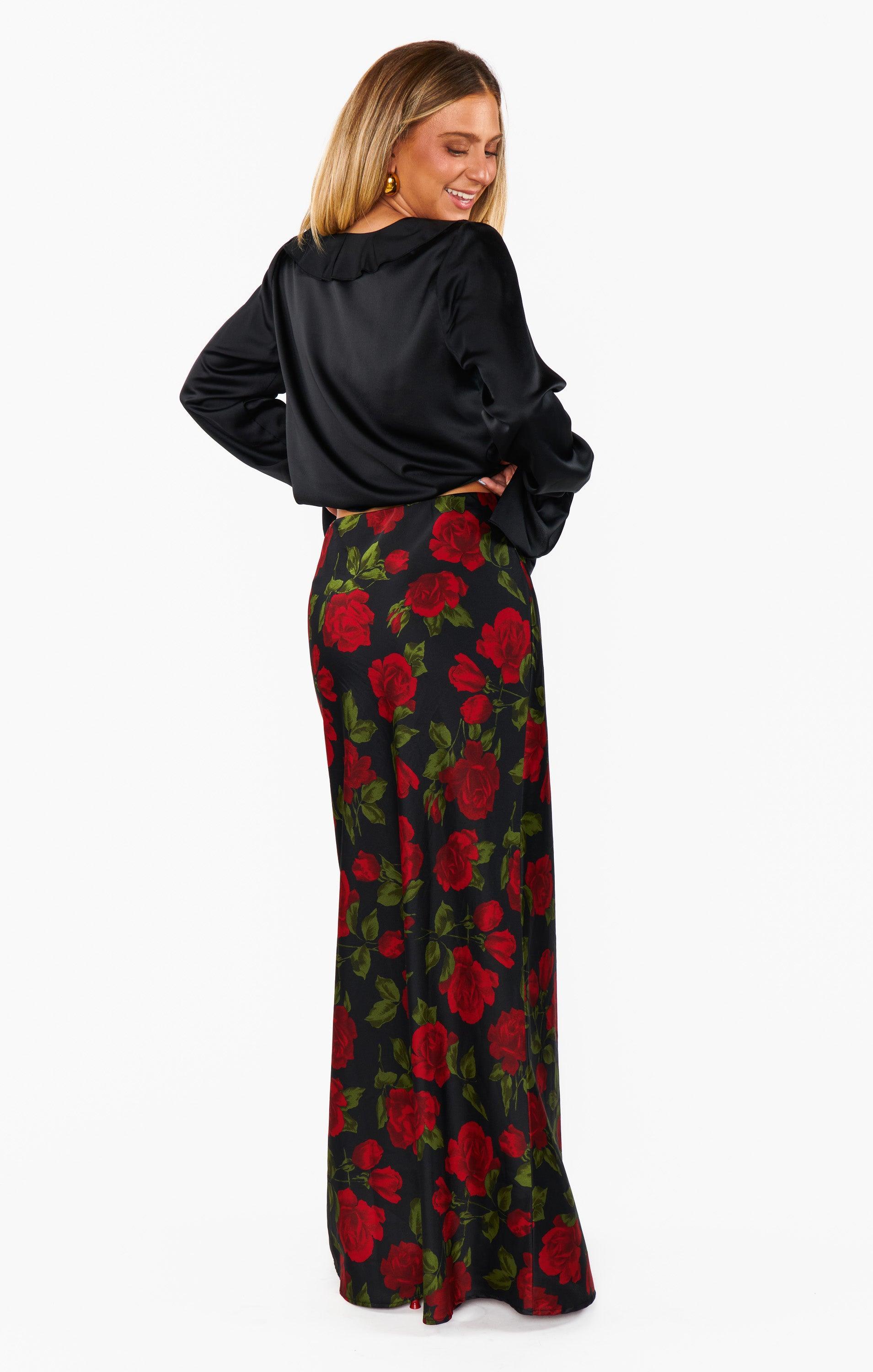 Maci Maxi Skirt ~ Send Me Roses Product Image