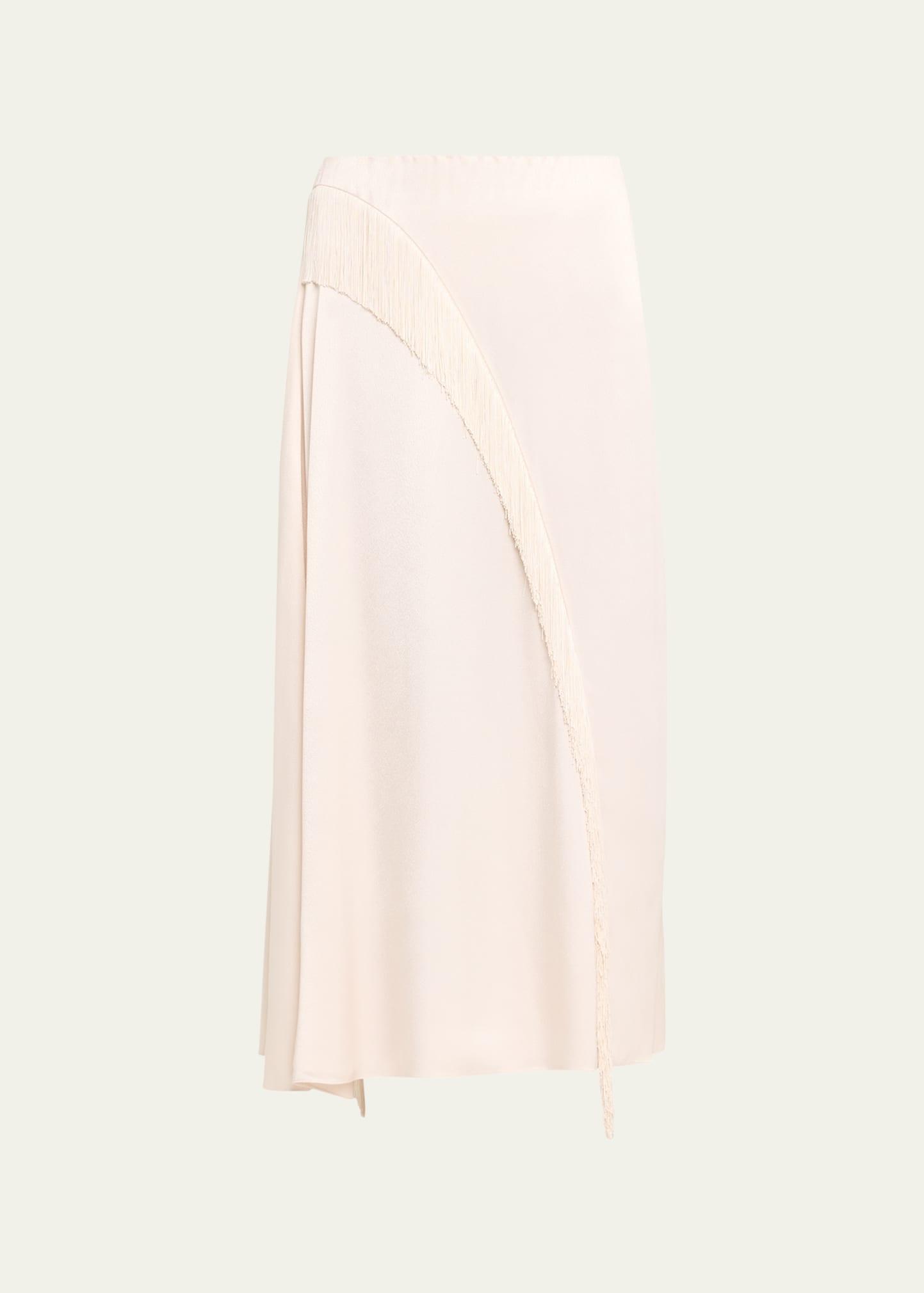 Vince Asymmetric Fringe Midi Skirt Product Image