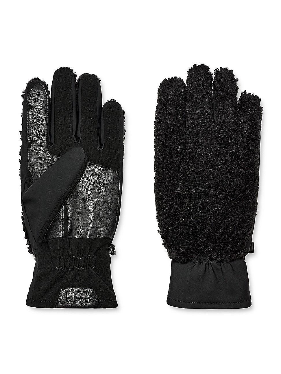 Mens Fluff Faux Fur Gloves Product Image