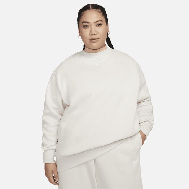 Womens Nike Sportswear Phoenix Fleece Oversized Crew-Neck Sweatshirt (Plus Size) Product Image