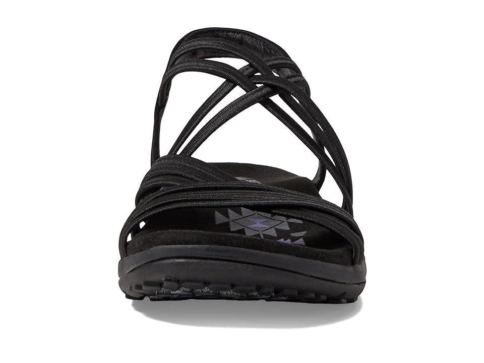 SKECHERS Reggae Slim - Sunnyside (Black/Black) Women's Shoes Product Image