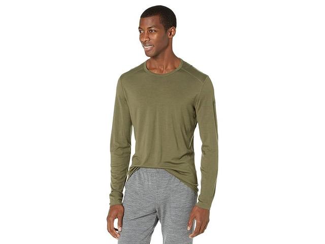 Icebreaker Oasis Mid-Weight Merino Long Sleeve Crewe (Loden) Men's Long Sleeve Pullover Product Image