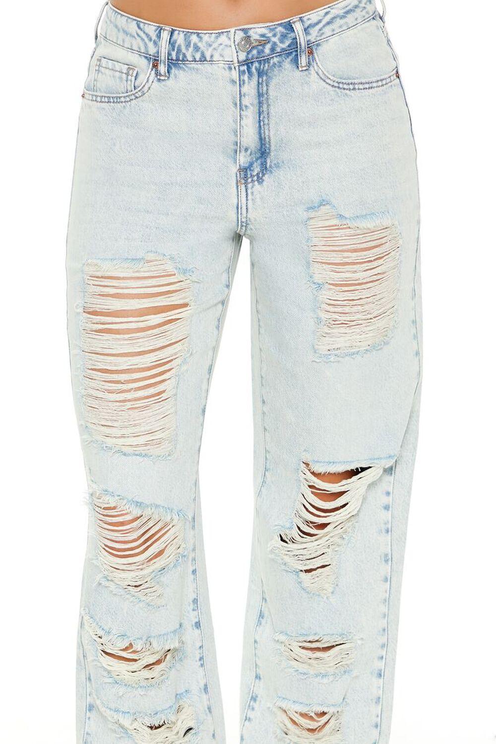 Destroyed High-Rise Jeans | Forever 21 Product Image