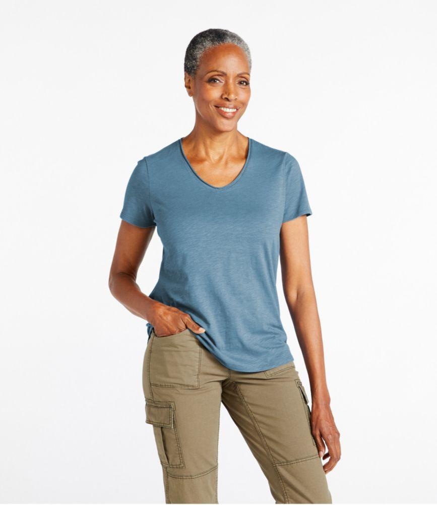 
                            Women's Organic Cotton Tee, V-Neck Short-Sleeve
                         Product Image