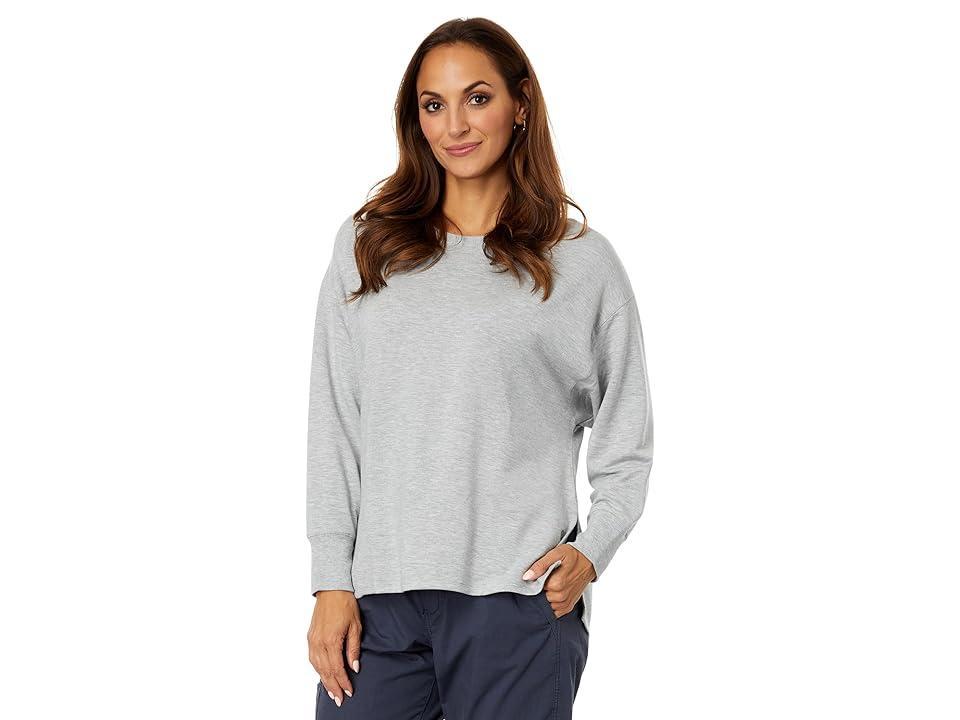 L.L.Bean SoftFlex Crew Neck Dolman Sleeve Pullover Heather) Women's Clothing Product Image