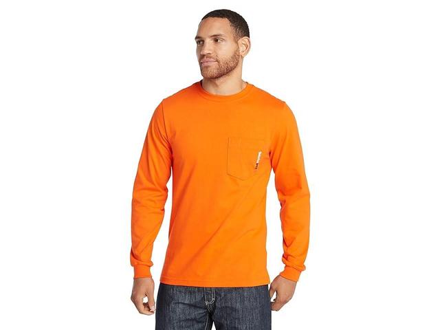 Timberland PRO FR Cotton Core Long-Sleeve Pocket T-Shirt (Blaze ) Men's T Shirt Product Image