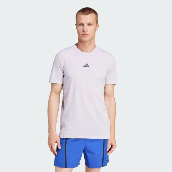 adidas Designed for Training Workout Tee Shadow Olive Mel. S Mens Product Image