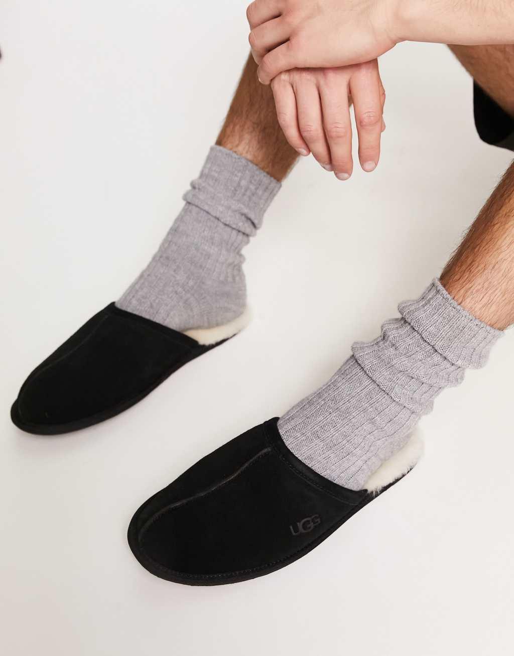 Ugg Scuff Slippers in Black Product Image