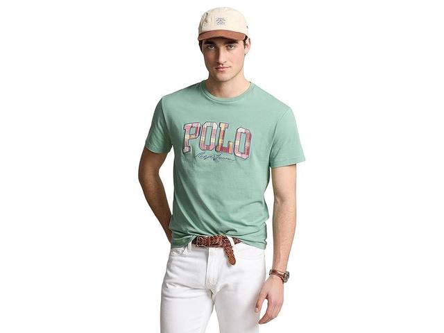 Polo Ralph Lauren Classic Fit Plaid-Logo Jersey T-Shirt (Nevis) Men's T Shirt Product Image