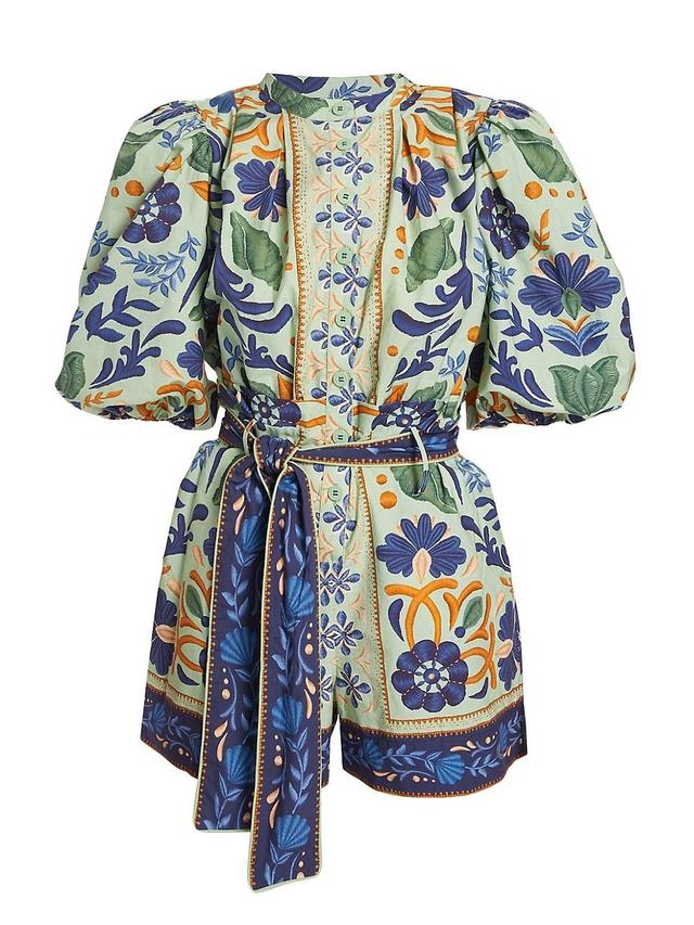 Womens Ocean Tapestry Suzani Romper Product Image