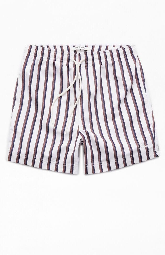 Men's Baja Striped 4.5 Swim Trunks - Product Image