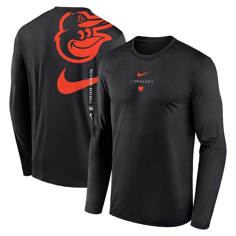 Baltimore Orioles Large Swoosh Back Legend Nike Men's Dri-FIT MLB T-Shirt Product Image